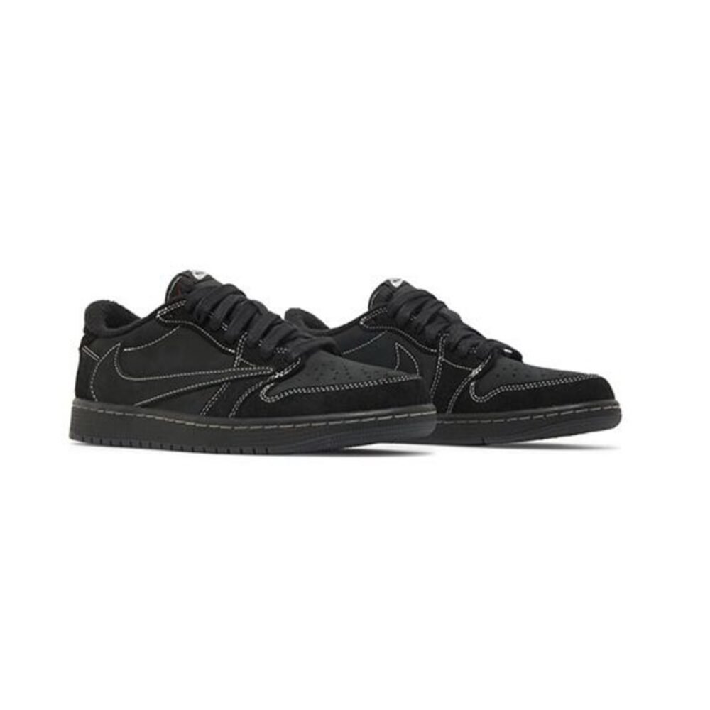 ⁦Air Jordan 1 Low OG TS Travis Scott - Black Phantom⁩ - الصورة ⁦2⁩
